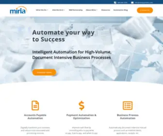 Miriasystems.com(Digital Transformation for Business) Screenshot