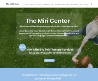 Miricenter.com(Miri Center. School) Screenshot