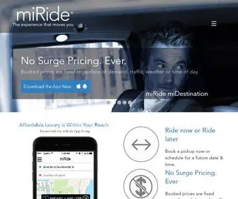 Miride.com(Your ride on demand) Screenshot