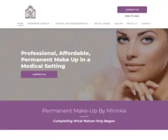 Mirinka.com(Mirinka Permanent Make Up) Screenshot