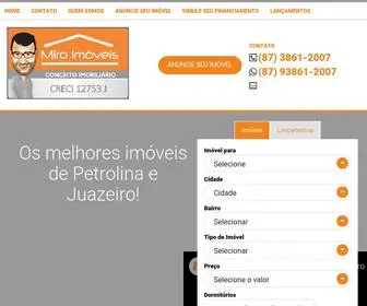 Miroimoveispetrolina.com.br(Miro Imóveis) Screenshot