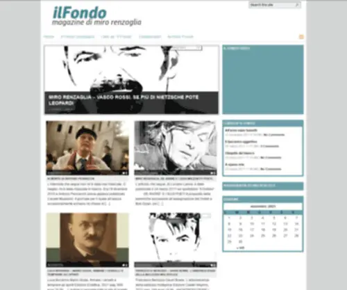 Mirorenzaglia.org(Fondo Magazine di Miro Renzaglia) Screenshot