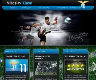 MiroslavKlose.de(Miroslav Klose) Screenshot