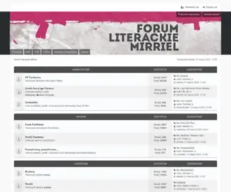 Mirriel.net(Forum Literackie Mirriel) Screenshot