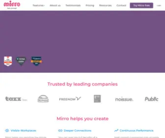 Mirro.io(Performance management software for agile teams) Screenshot