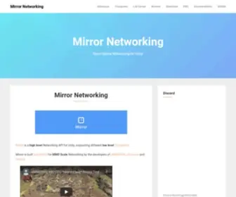 Mirror-Networking.com(Open Source Networking for Unity) Screenshot