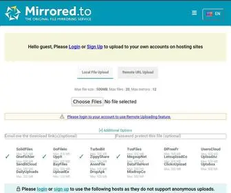 Mirrorcreator.com(Upload files to multiple hosts) Screenshot