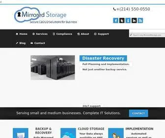 Mirroredstorage.com(Secure CLOUD Solutions for Business) Screenshot