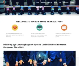 Mirrorimagetranslations.com(High quality French to English translations) Screenshot