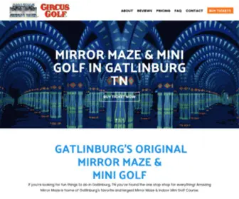 Mirrormazegatlinburg.com(Mirror Maze & Indoor Mini Golf Gatlinburg) Screenshot