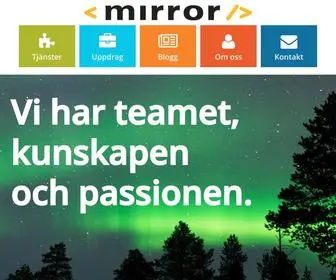 Mirror.se(Vi har teamet) Screenshot