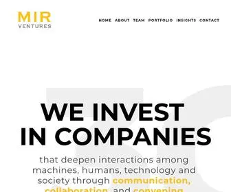 Mirventures.com(MIR Ventures) Screenshot