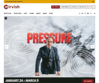 Mirvish.com(The Official Mirvish Website) Screenshot