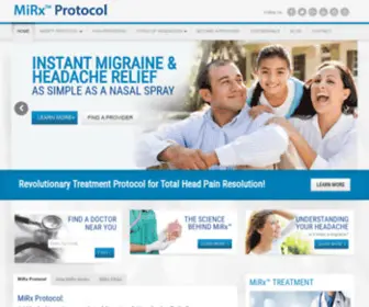 Mirxprotocol.com(Instant Migraine Relief & Headache Treatment) Screenshot