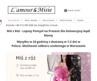 Mis-Z-Roz.pl(Miś z róż) Screenshot