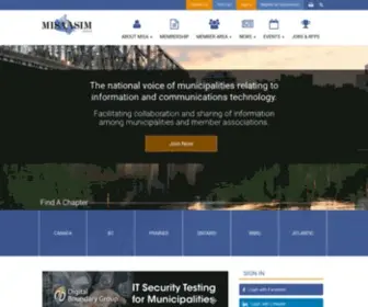 Misa-Asim.ca(Municipal Information Systems Association) Screenshot