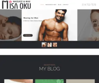 Misaoku.com(Massage, Waxing,and Makeup in East side of Montreal) Screenshot