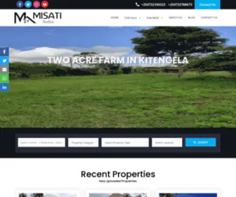 Misatirealtors.co.ke(Your Best Real Estate Agent and Catalogue in Kenya) Screenshot