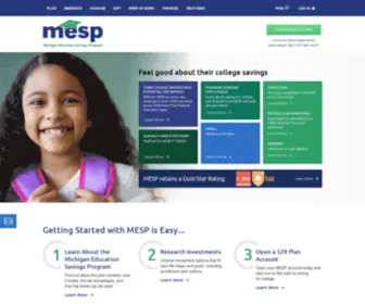 Misaves.com(Michigan Education Savings Program (MESP)) Screenshot