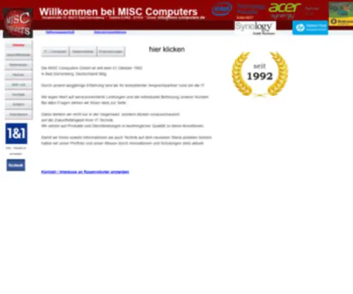 Misc-Computers.de(Misc Computers) Screenshot