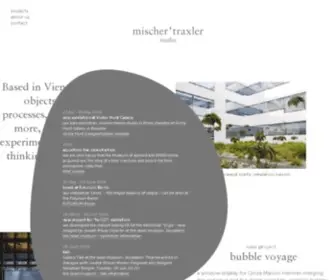 Mischertraxler.com(A design practice based in Vienna) Screenshot