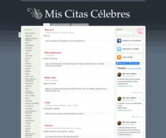 Miscitascelebres.com(Mis Citas Célebres) Screenshot