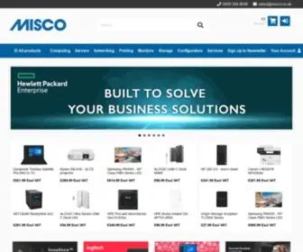 Misco.co.uk(IT Solutions & Services for Home) Screenshot