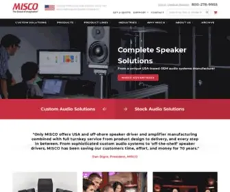 Miscospeakers.com Screenshot