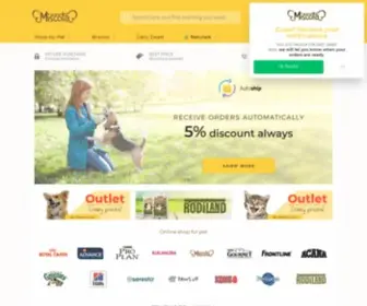 Miscota.cz(Dry food for dogs and dry food for cats) Screenshot