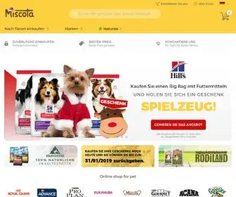 Miscota.de(Online-Shop für Haustierbedarf) Screenshot