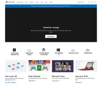 Miscrosoft.com(Onze missie en ons doel bij Microsoft) Screenshot