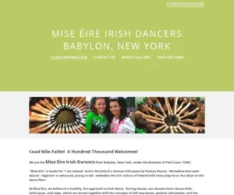 Miseeireirishdancers.com(Class Information) Screenshot