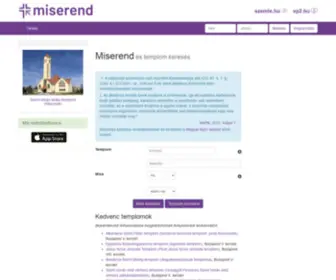Miserend.hu(Magyarország és a Kárpát) Screenshot