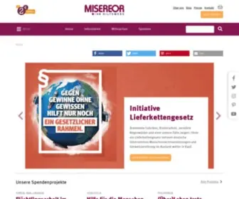 Misereor.de(Ihr Hilfswerk) Screenshot