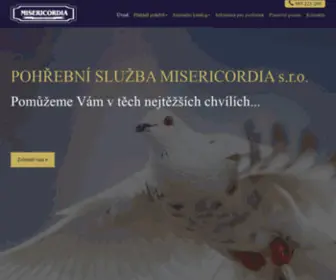 Misericordia.cz(Pohřební) Screenshot