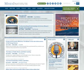 Mises.org(Mises Institute) Screenshot