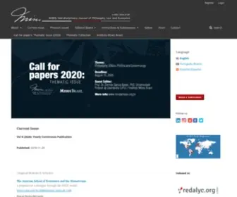 Misesjournal.org.br(Interdisciplinary Journal of Philosophy) Screenshot