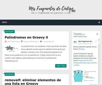 Misfragmentosdecodigo.eu(Mis) Screenshot