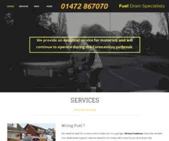 Misfuel-Solutions.co.uk(Mobile roadside assistance for motorists) Screenshot