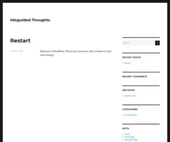 Misguidedthoughts.com(Misguided Thoughts) Screenshot