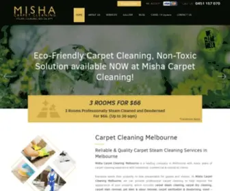 Mishacarpetcleaning.com.au(Carpet Cleaning Melbourne) Screenshot