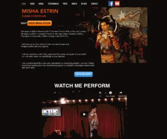 Mishaestrin.com(Book Best Clean Stand Up Comedian Minneapolis MN) Screenshot