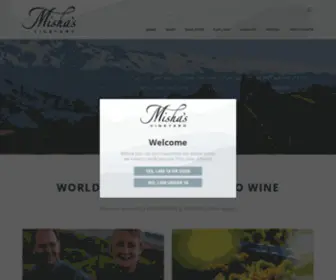 Mishasvineyard.com(Misha's vineyard wines) Screenshot