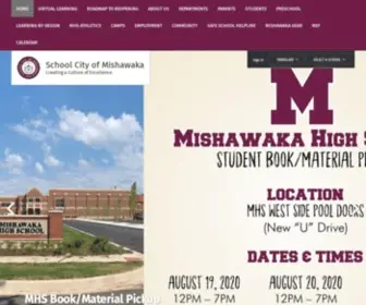Mishawakaschools.com(School City of Mishawaka) Screenshot