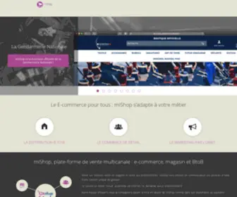 Mishop.fr(MiShop, solution de vente multicanal e-commerce, magasin et BtoB) Screenshot