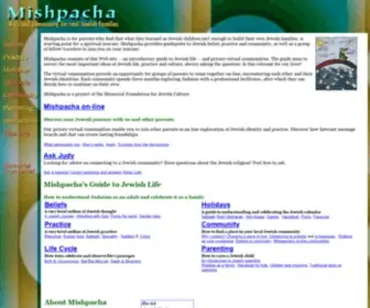 Mishpacha.org(A Virtual Community for Real Jewish Parents) Screenshot