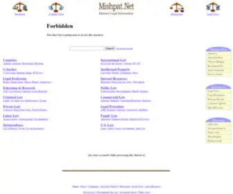 Mishpat.net(Law and legal information on the Internet) Screenshot