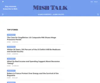 Mishtalk.com(Mish Talk) Screenshot