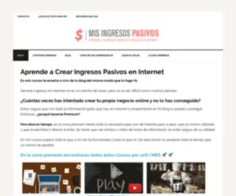 Misingresospasivos.com(Aprende a Crear Ingresos Pasivos en Internet) Screenshot