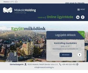 Miskolcholding.hu(Együttműködünk) Screenshot